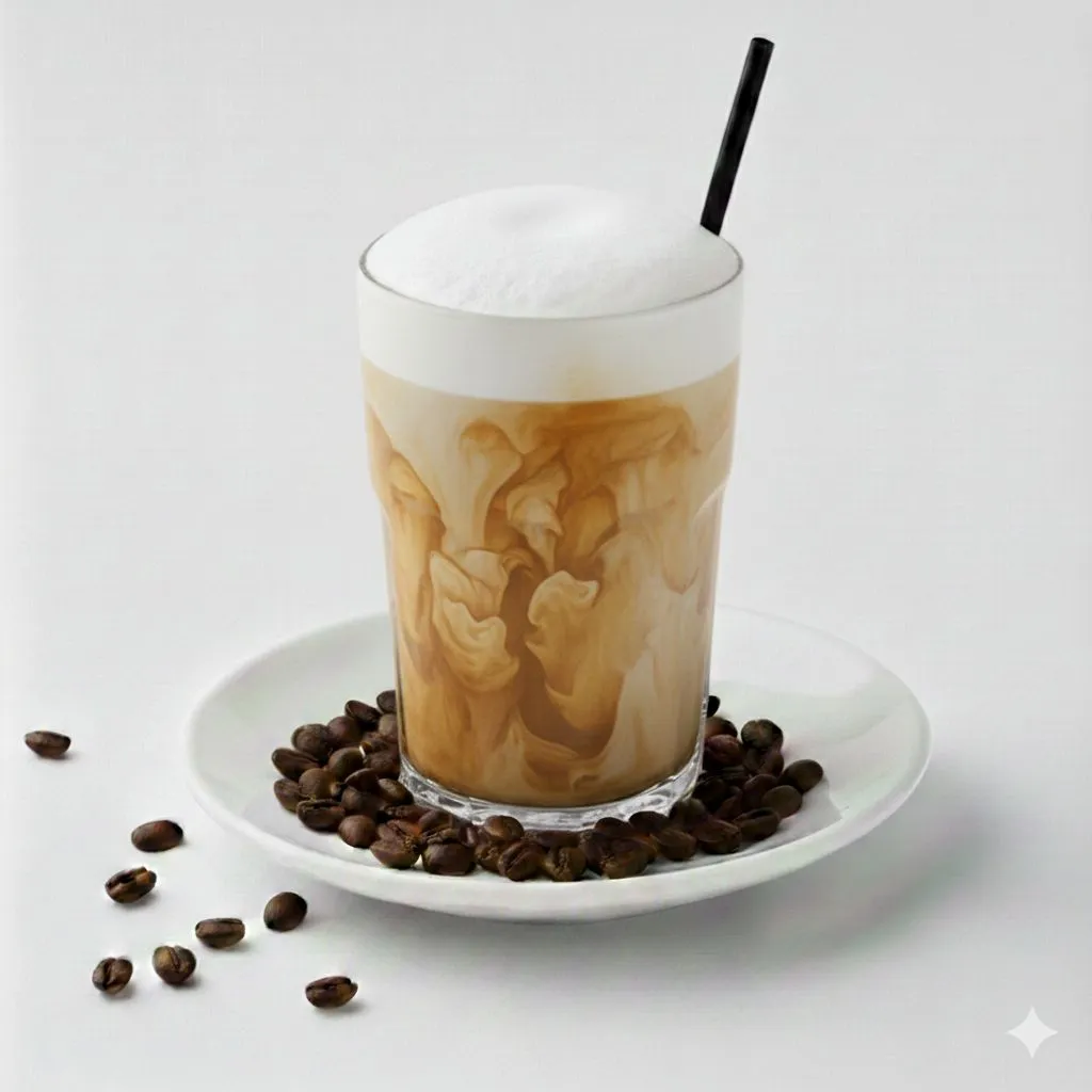 Iced Coffee Latte (Mediano, Sin Leche Vegetal)