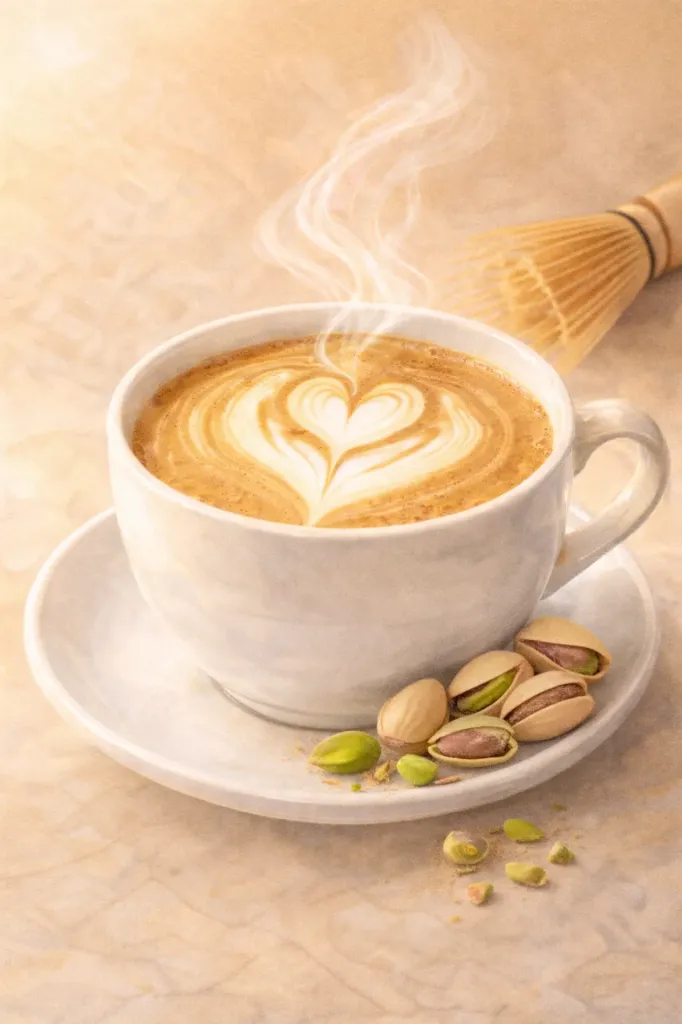 Pistachio Coffee Latte (Mediano, Sin Leche Vegetal)