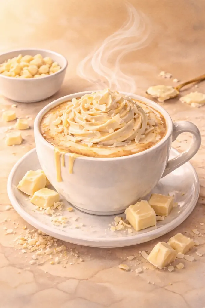 White Mocha Coffee Latte