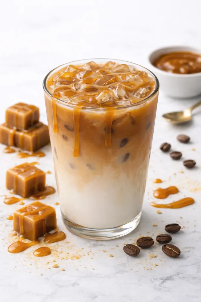 Iced Caramel Macchiato (Mediano, Sin Leche Vegetal)